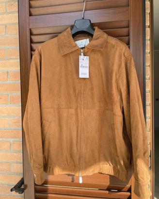 Giacca giubbotto effetto camoscio  oversize