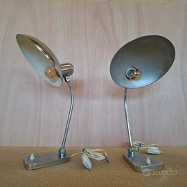 Coppia Lampade Ministeriale Michelucci Cromate