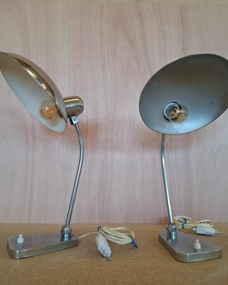 Coppia Lampade Ministeriale Michelucci Cromate
