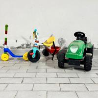 Lotto giochi cavalcabili bambino da giardino