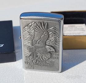ZIPPO BARRETT SMYTHE AMERICAN EAGLE AQUILA CROMATO