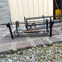 Fioriera per balcone in ferro 64x20x16