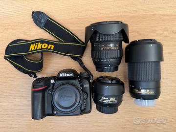 Nikon D7200 + 3 obiettivi + flash Metz + cavallett
