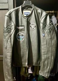 Giubbotto da moto in pelle Triumph