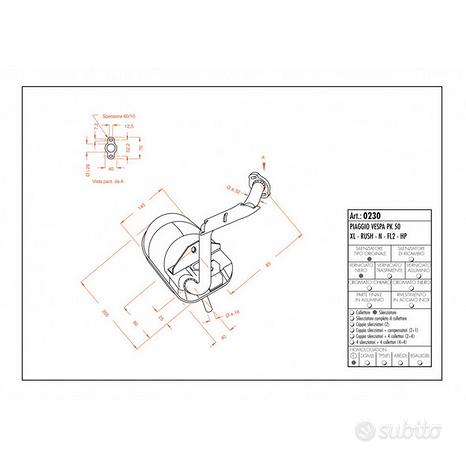 Marmitta sitoplus 0230 vespa hp/pk50/xl/rush/n/fl2