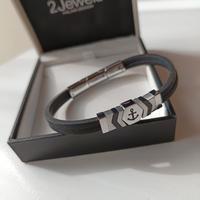 Bracciale uomo 2Jewels con logo ancora  