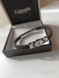 Bracciale uomo 2Jewels con logo ancora  