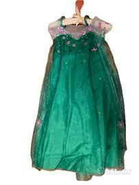 Abito Elsa di Frozen  verde originale Disney Store