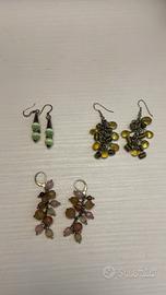 Set di 3 orecchini