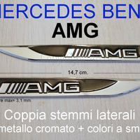 MERCEDES BENZ AMG Stemmi LATERALI FIANCATE emblema