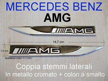 MERCEDES BENZ AMG Stemmi LATERALI FIANCATE emblema