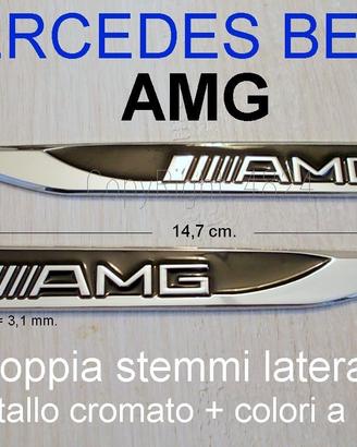 MERCEDES BENZ AMG Stemmi LATERALI FIANCATE emblema