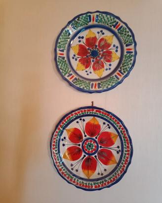 2 piatti da muro vintage 