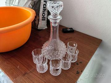 Set da liquore in cristallo