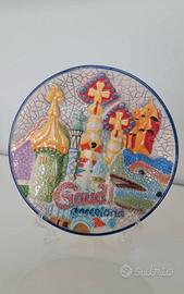 Souvenir piatto Gaudi Barcelona