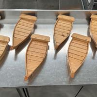 Barchette in legno per sushi - vassoio