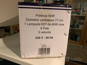 Ventilatore a soffitto con luce