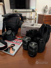 Kit completo Reflex Canon EOS 2000D + 2 obiettivi