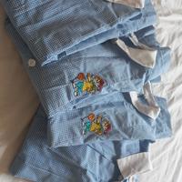 4 grembiulini maschili per scuola dell'infanzia 