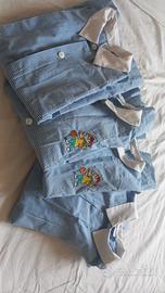 4 grembiulini maschili per scuola dell'infanzia 