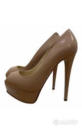 Décolleté Nando Muzi originali vernice nudo 37,5