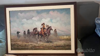 quadro con cornice Cavalli