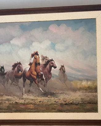 quadro con cornice Cavalli