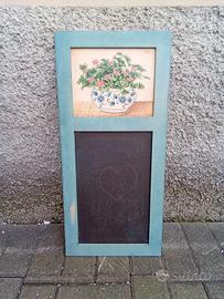 Vecchia lavagnetta gesso per cuina/negozio