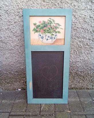 Vecchia lavagnetta gesso per cuina/negozio