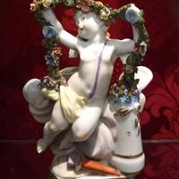Antico putto cherubino Dresden meissen ottocento 