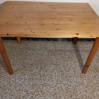 tavolo in legno chiaro 120x80 cm