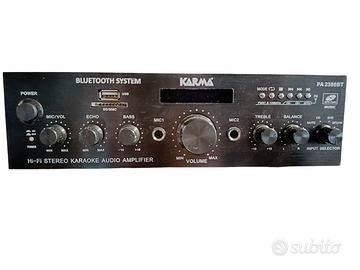 Amplificatore stereo 2x50W Display. MP3. Bluetooth