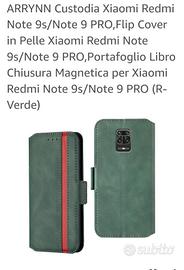 custodia Xiaomi redmi note 9s e pro a portafoglio 