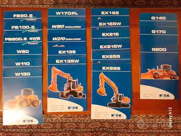 Fiat-Kobelco-N° 20 brochures in inglese del 2002