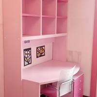 Libreria con Scrivania Rosa