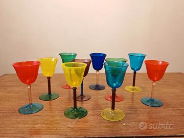 Calici in vetro di Murano Archimede Seguso