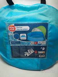 Piscina con ombreggiante nuova