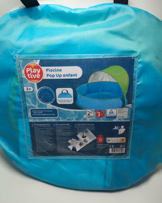 Piscina con ombreggiante nuova