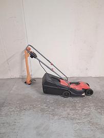 tosaerba e decespugliatore elettrico