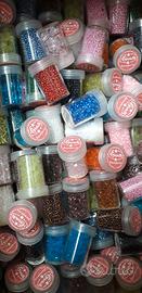 Perline in barattolo 20pz. varie forme e colori