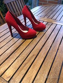 Decollete rosso