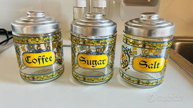 3 barattoli Sale zucchero caffe
