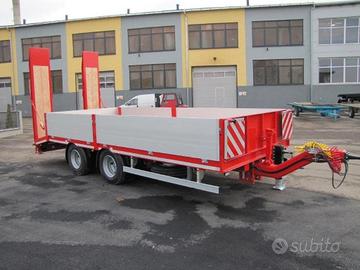 Rimorchio  biga ribassato  2 assi  da 120 q