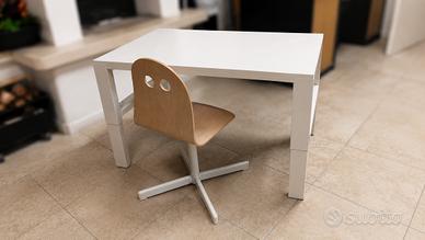 Scrivania PÅHL + sedia IKEA regolabile bambini
