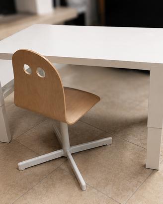 Scrivania PÅHL + sedia IKEA regolabile bambini
