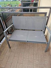 Set divanetto e due poltroncine e tavolino vetro