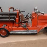 CAMION POMPIERI EFFETTO VINTAGE IN METALLO 