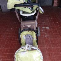 trio carrozzina, seggiolino auto, passeggimo