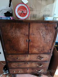 Secretaire da restaurare in legno antico