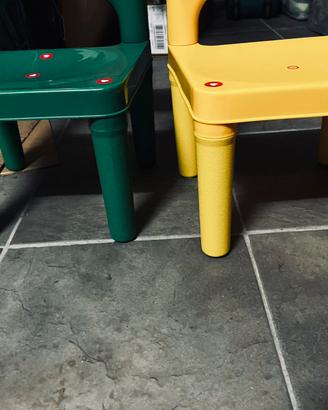 Sedie di plastica per bimbi